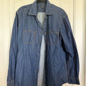 George Men's Classic Blue Shirt button down